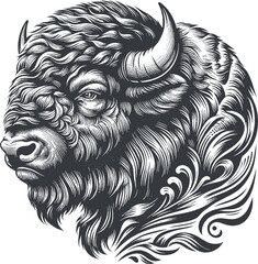 bison vector © CROP MEDIA