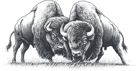 bison vector © CROP MEDIA