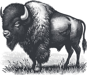 bison vector © CROP MEDIA
