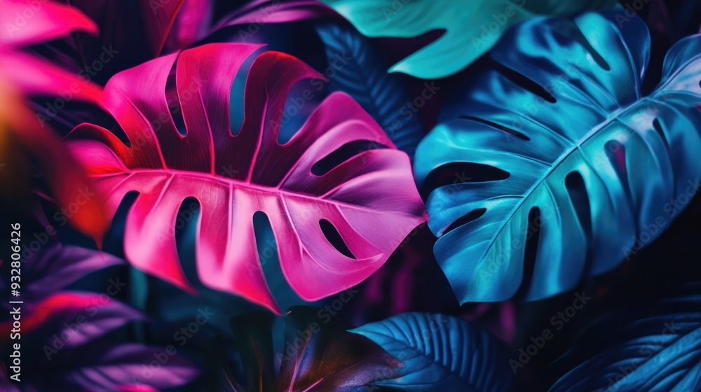 Canvas Prints tropical leaf close-up