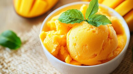 Delicious Mango Sorbet