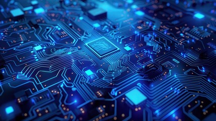 Fototapeta premium Circuit Board - Abstract Technology Background