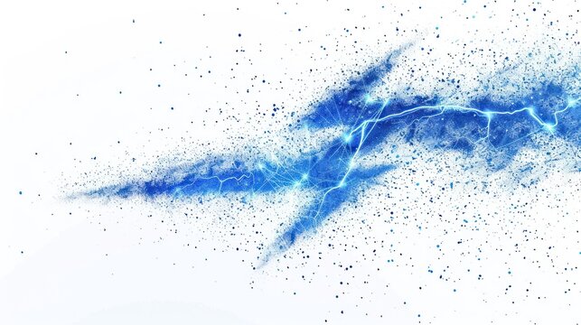 Blue Spark Abstract Design
