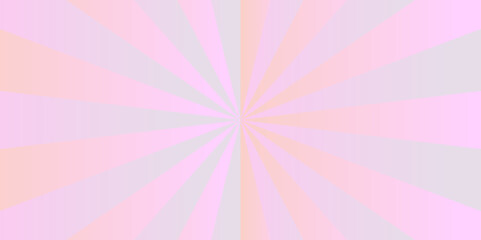 Sunburst beam light vintage shine and graphic summer explosion pattern. pink gradinet bright sunrise isolated glow striped texture background.	