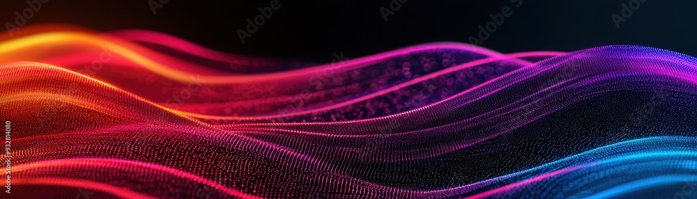 Aufkleber a vibrant and dynamic wave of colors, creating a stunning visual effect that symbolizes energy and m