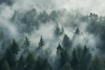 Foggy Forest View