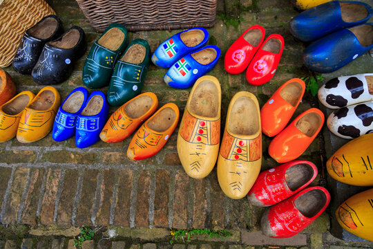 Netherlands, Amsterdam. wooden shoes.