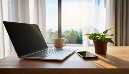 リモートワークの風景Remote work landscape