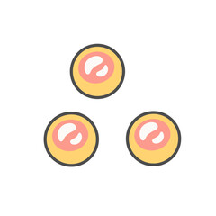 Obraz premium いくら イラスト