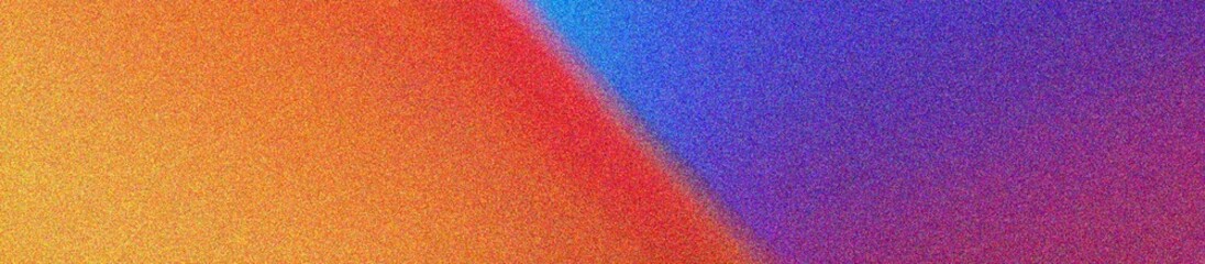 blue, red, orange, yellow, purple grainy gradient background pastel noise texture poster backdrop banner design, copy space