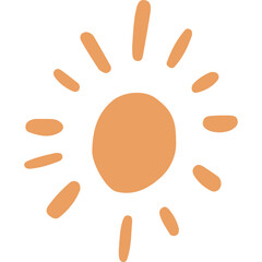 Pastel Watercolor Sun