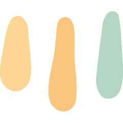 Pastel Watercolor Paint Streaks