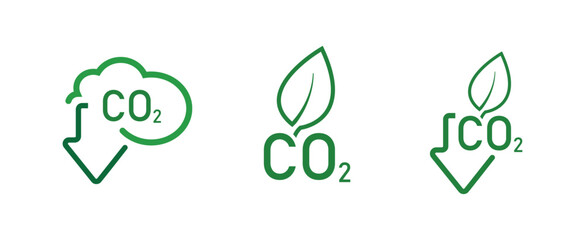 reducing CO2 emissions to stop climate change. green energy background	