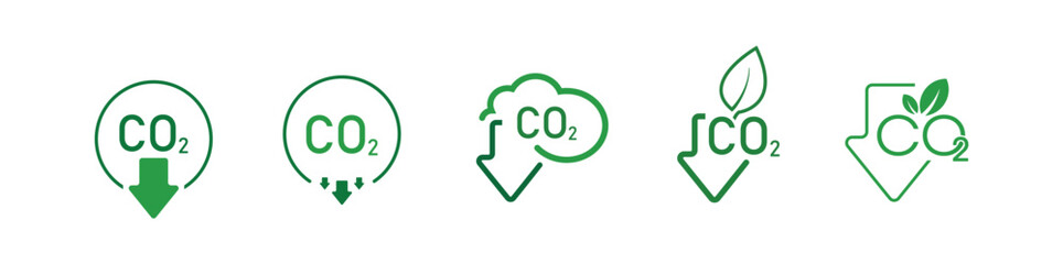 reducing CO2 emissions to stop climate change. green energy background	