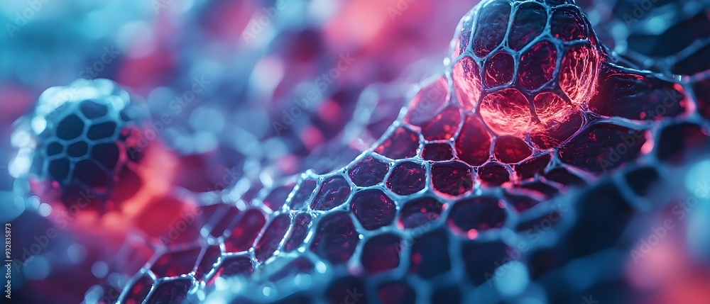 Poster visualizing cutting edge innovations in nanotechnology exploring the microscopic at the nanoscale