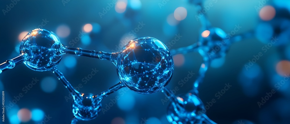 Poster innovation in molecular nanotechnology visualizing the development of nanoscale devices and machines