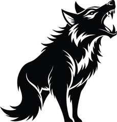 Wolf Character. Mascot Creative vector Design