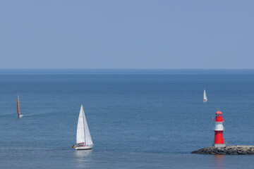 Segelrevier vor Warnem&uuml;nde