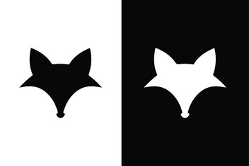 Fox head logo illustration. Fox head Vector Logo Design