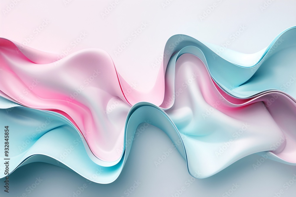 Aufkleber a modern abstract background with fluid, organic shapes and a pastel color palette, ideal for adding