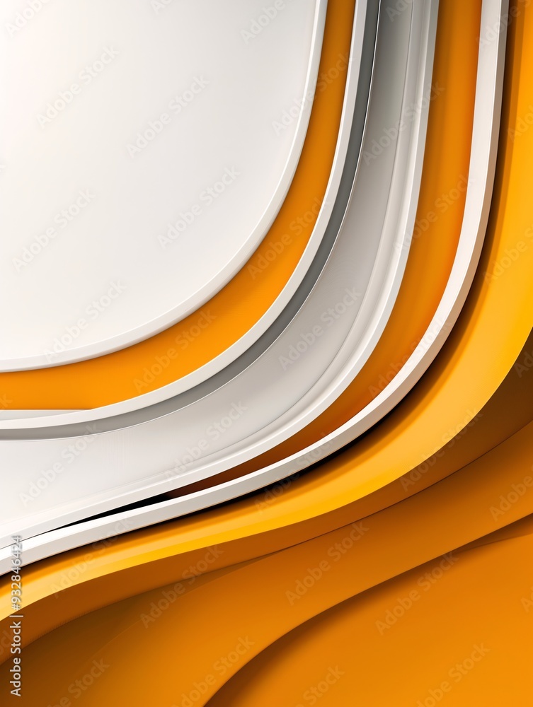 Poster an abstract background featuring a mix of sharp angles and smooth curves, with a prominent area of c