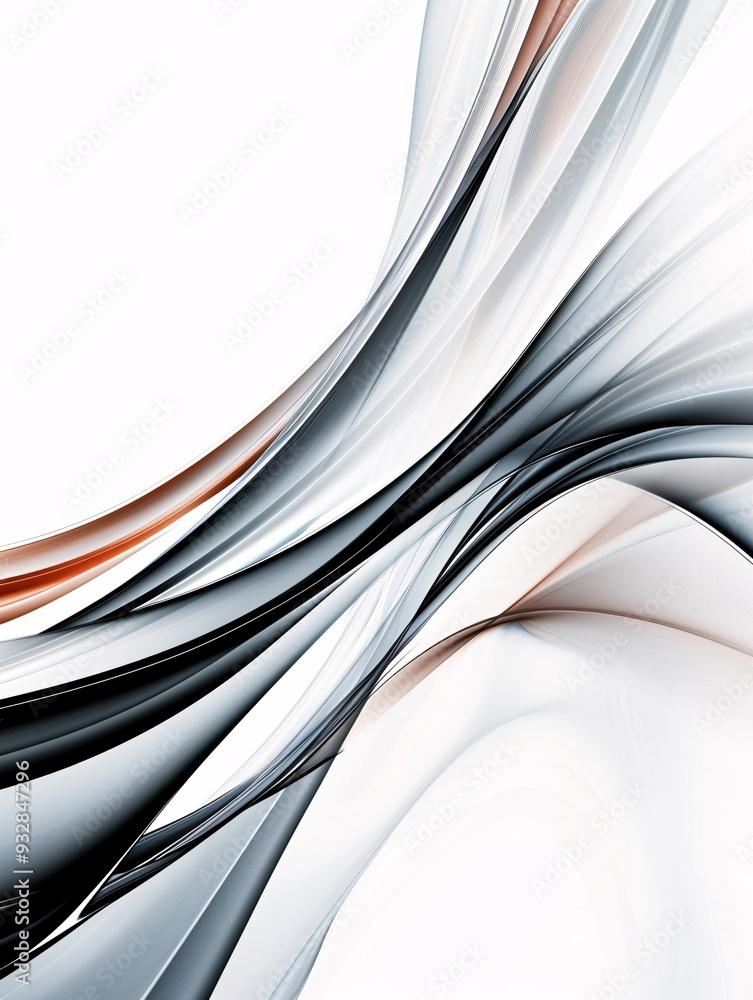 Poster an abstract background featuring a mix of sharp angles and smooth curves, with a prominent area of c