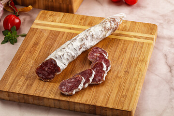 Spanish dry pork sausage Fuet