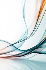 Fototapeta premium A dynamic abstract background with a blend of bright and muted colors, leaving a clear area for copy space on the right side.