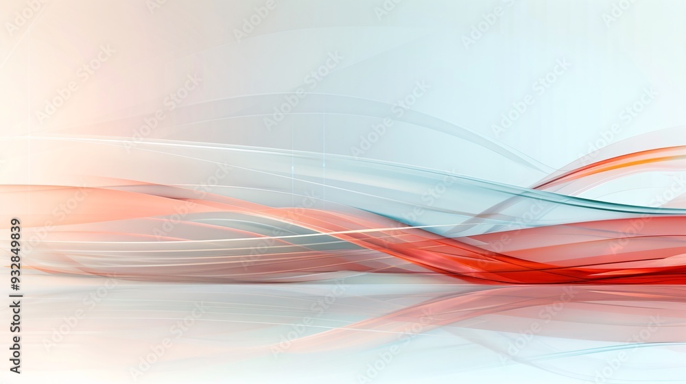 Poster A modern abstract design with intersecting lines and vibrant colors, providing ample copy space in the lower third of the image.