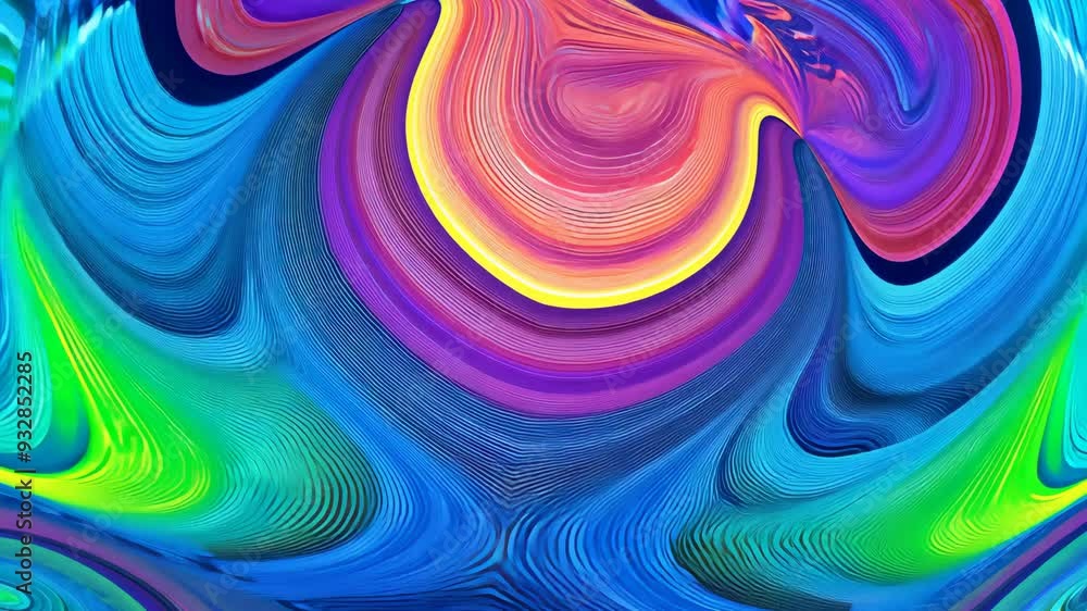 Aufkleber swirling colors create mesmerizing patterns in abstract art