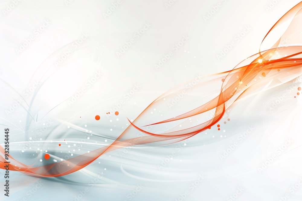 Poster an abstract background with dynamic swirls and bright colors, providing a clear area for copy space 
