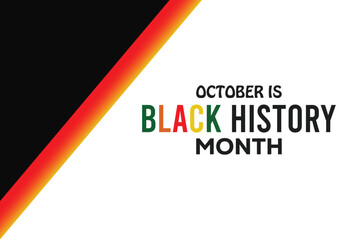 Black History Month. banner background vector illustration with awareness design.