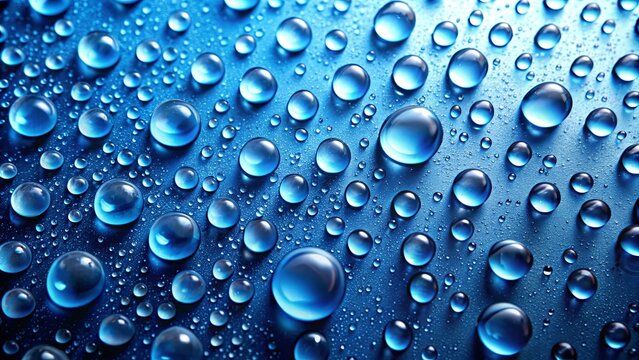 Water drops on blue background, water, drops, blue, background, liquid, splash, refreshment, dew, condensation, aqua, purity