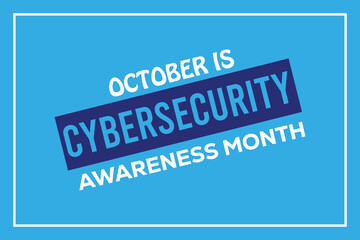 cybersecurity awareness month. banner background vector illustration with awareness design.