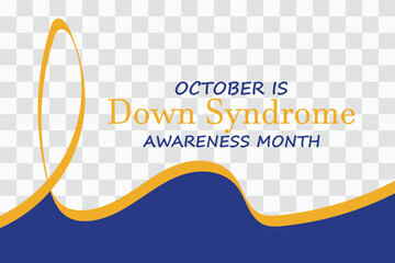 down syndrome awareness month. banner background vector illustration with awareness design