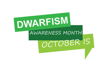 dwarfism awareness month .banner background vector illustration with awareness design