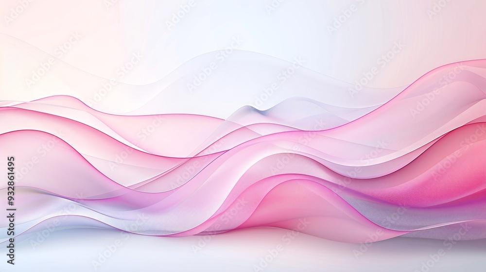 Poster A contemporary abstract background with layered shapes and soft gradients, providing ample space for text in the center.