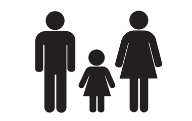 Parking sign and Restroom icon vector