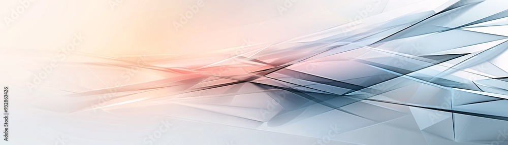 Poster a modern abstract background with intersecting shapes and a monochromatic color scheme, ideal for ad