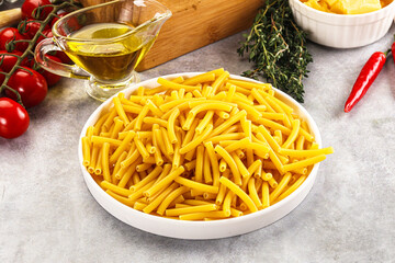 Italian pasta Maccherony for cooking