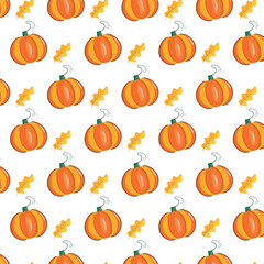 Pumpkin pattern. vector illustration
