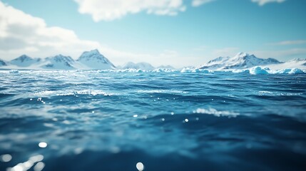Southern Ocean Water Antarctica Endless water : Generative AI
