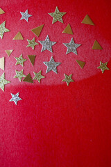 bright Christmas background, simple paper craft