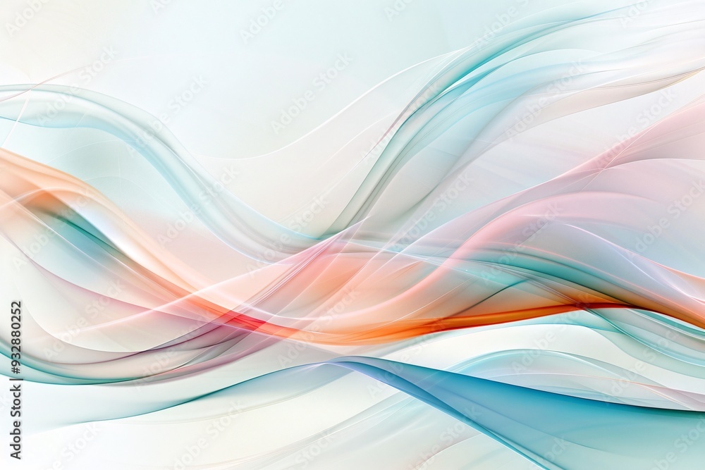 Poster an abstract background with swirling shapes and a dynamic color scheme, providing plenty of space fo
