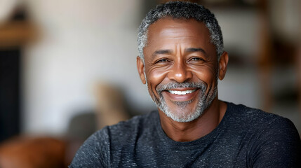 Fototapeta premium Portrait of a smiling mature man.