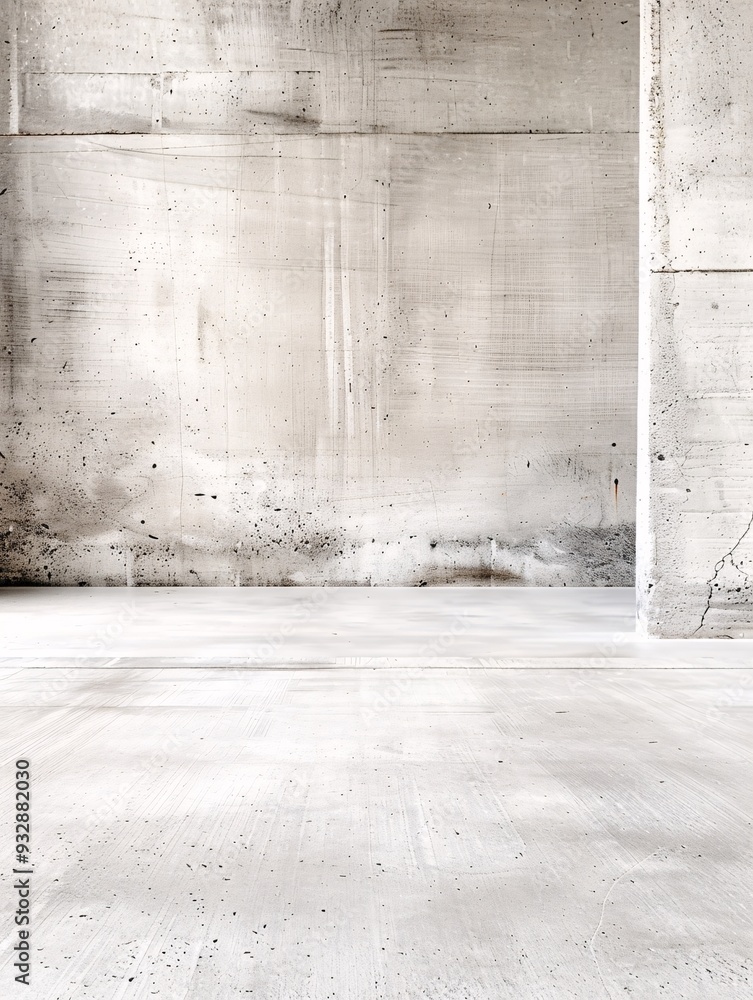 Poster a minimalist abstract composition with subtle textures and a muted palette, leaving a large area for