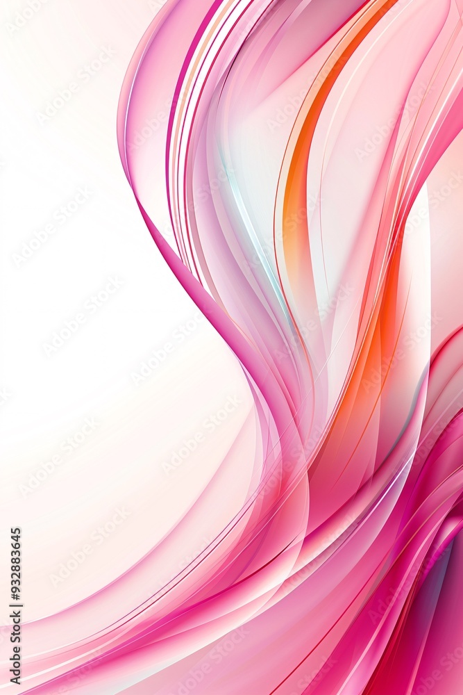 Poster an abstract background with bold, sweeping lines and a vibrant color palette, providing a clear area