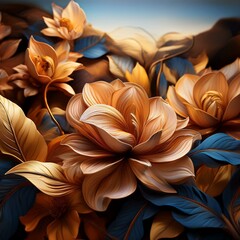 blue and white feathers