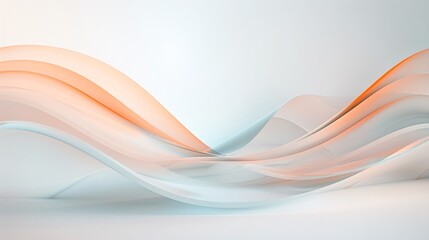Naklejka premium A modern abstract background with intersecting shapes and soft gradients, featuring ample space for text in the upper third.