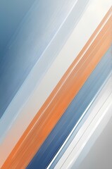 Obraz premium Diagonal Stripes in Blue, Orange, and White